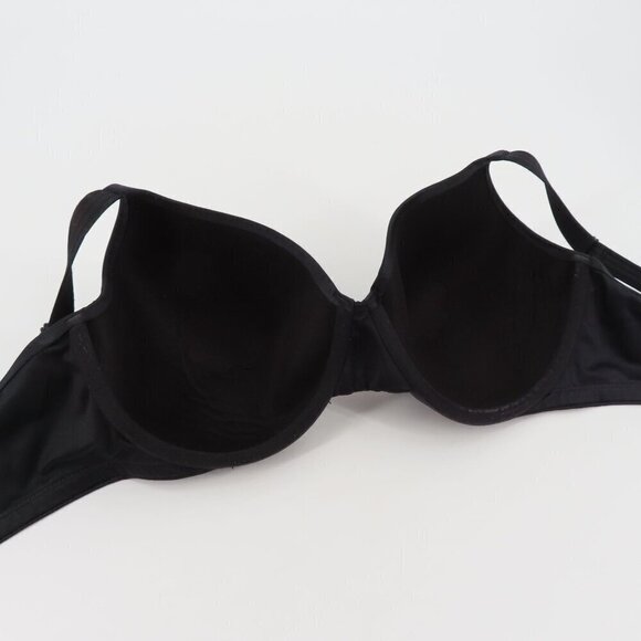 Bali 38C One Smooth U Smoothing Bra Solid Black Underwire Lined 3W11 3B11 Womens - Picture 9 of 14